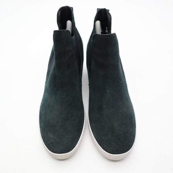 Sorel Out N About Wedge Chelsea Boots Women's Size 9 Black Suede Waterproof - Picture 2 of 9